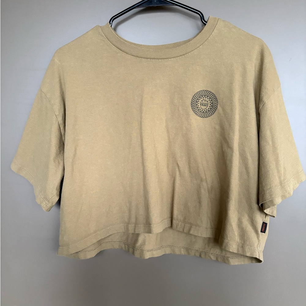 Vans Cropped T-Shirt with Spitfire Logo